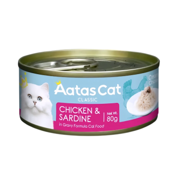 Aatas Cat Creamy Chicken & Sardine 80g